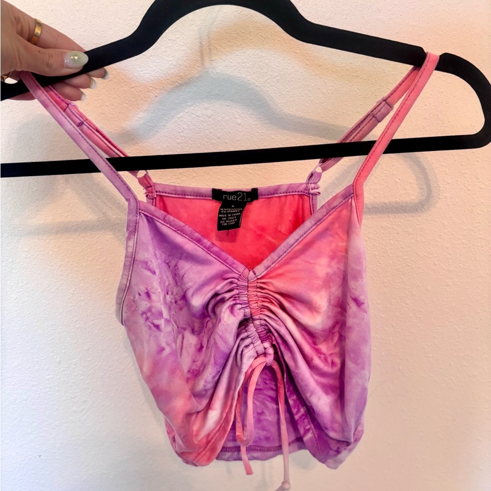 Tie-Dye Pink and Purple Women's Top